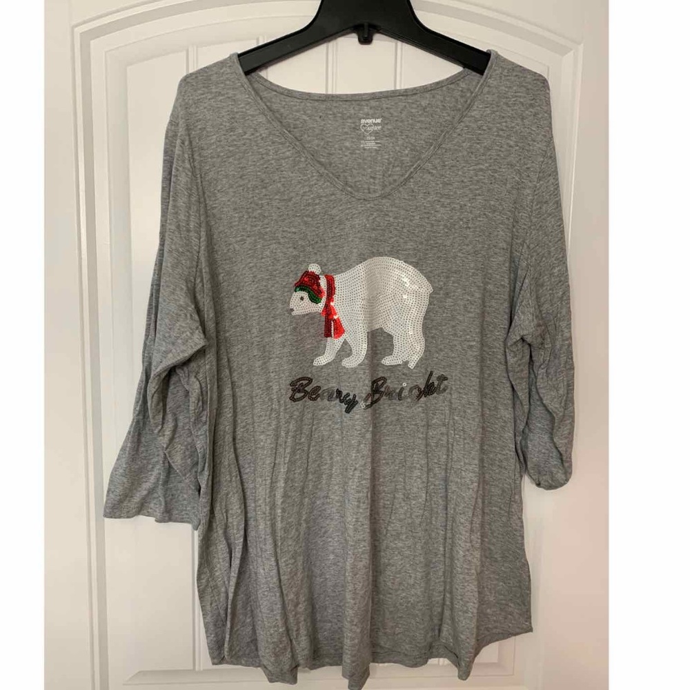 Avenue Polar Bear Beary & Bright Christmas Shirt